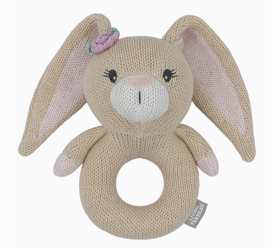 Amelia The Bunny - Knitted Rattle