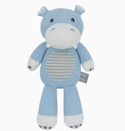 Henry the Hippo - Knitted Toy