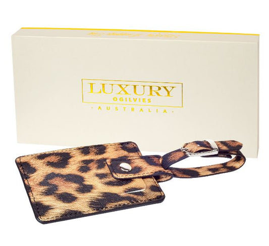 luxury Luggage Tag - Leopard