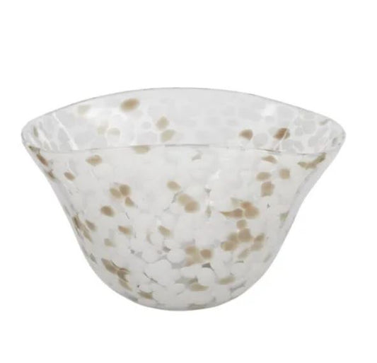 Mottie Glass Bowl - Grey/Taupe