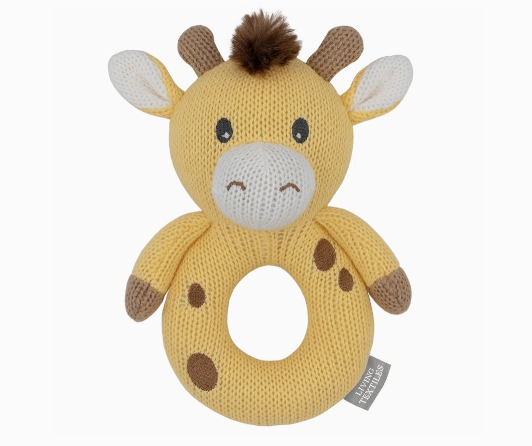 Noah The Giraffe - Knitted Rattle