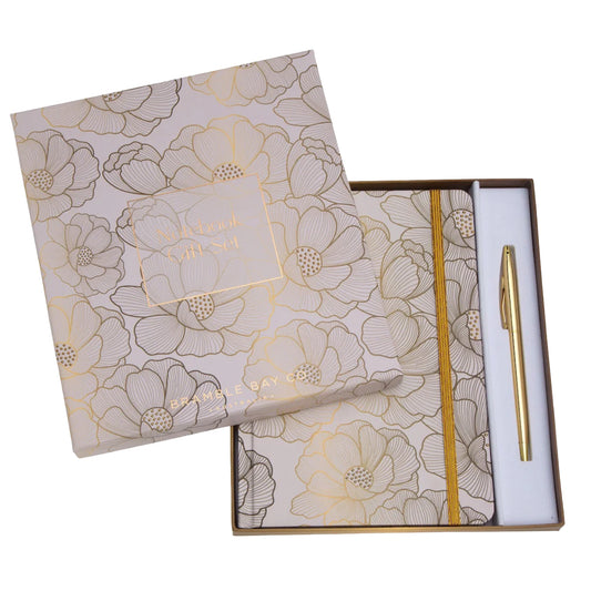 Notebook & Pen Set - Amber & Magnolia