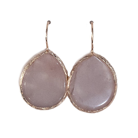 Rose Gold - Rose Quartz Earrings