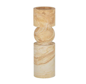 Uma Sandstone Candleholder - Tall 9x9x30