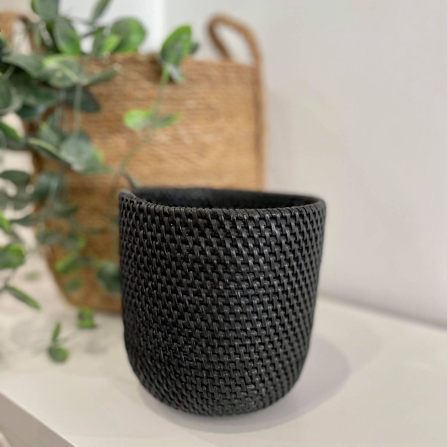 Pot Rattan BLACK