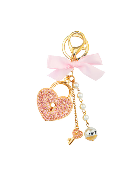 Luxury Keyring - Love Pink