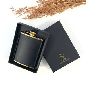 Brass & Leather Hip Flask